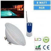 Pool Light - 8W - PAR56 - Remote Control RGB - 120° - IP68