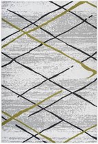 Multicolor vloerkleed - 200x290 cm  -  A-symmetrisch patroon Geruit - Modern