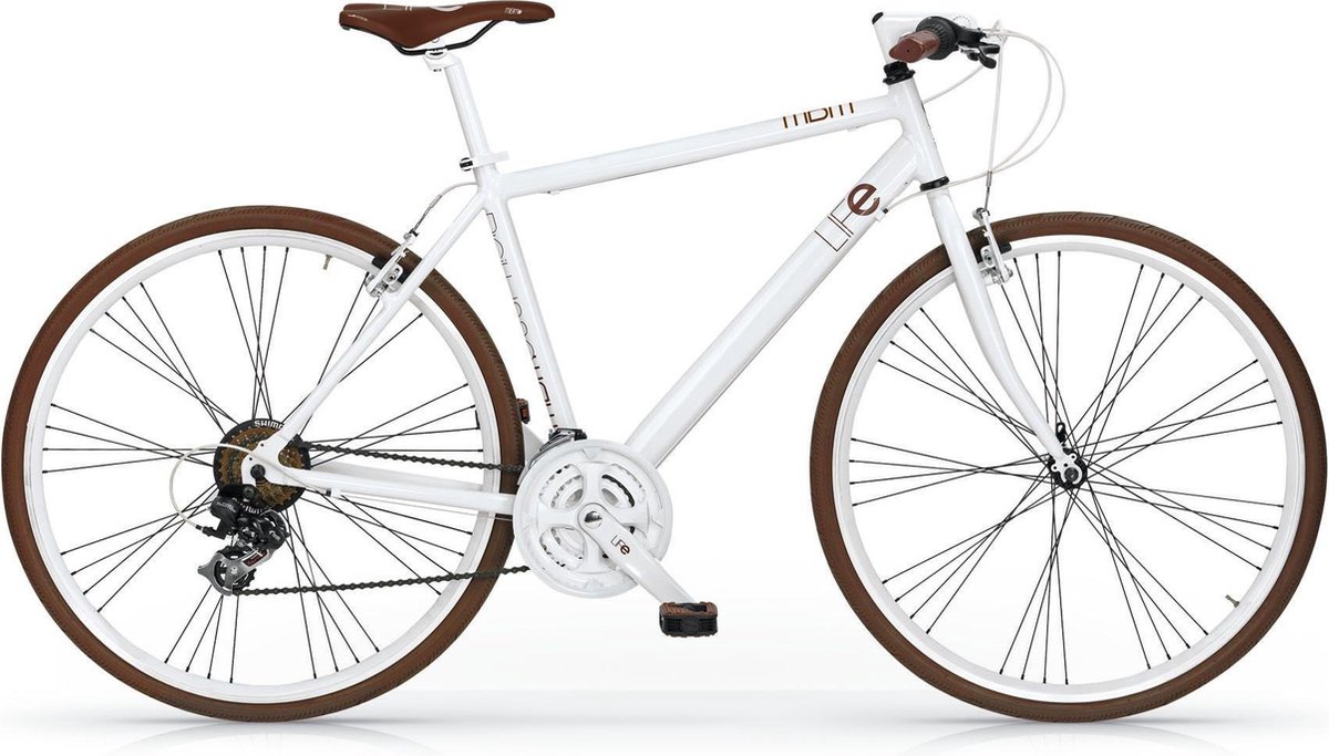 MBM LIFE URBAN STYLE Fixed Gear H 50 cm 21 Speed 28 Inch White