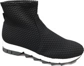 Rapisardi B4801 Exagon nero maat 40 elastische sockboot sneaker zwart