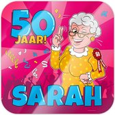 Sarah Deurbord 50 Jaar Cartoon 50cm