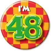 I'm 48 Button 48 Jaar 5,5cm