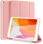 Apple iPad 10.2 (2019) Dux Ducis Domo Hoes met Stylus pen houder - Roze