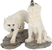 Nemesis Now Beeldjes/figuren Before the Chase (Set of 2) Wolf Wit