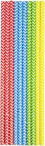 Set van 30x papieren rietjes in verschillende kleuren - 20 cm - Kinderfeest rietjes - Verjaardag/feestje wegwerp rietjes