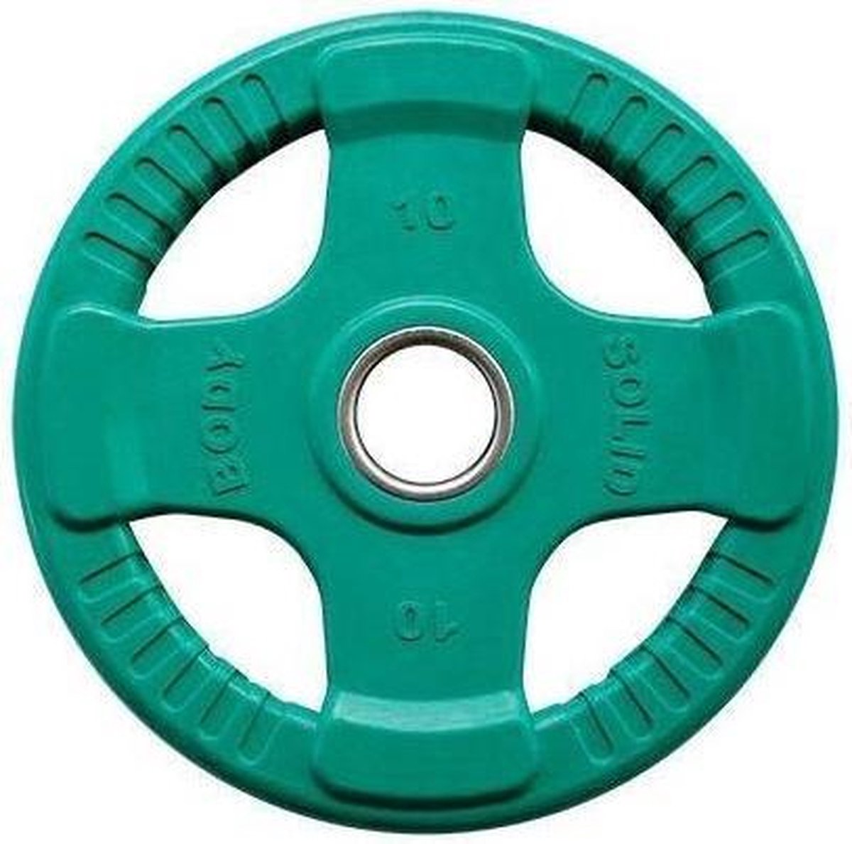 Body-Solid Gekleurde Olympische Rubber Halterschijf - Gewichten - Groen - 10 kg