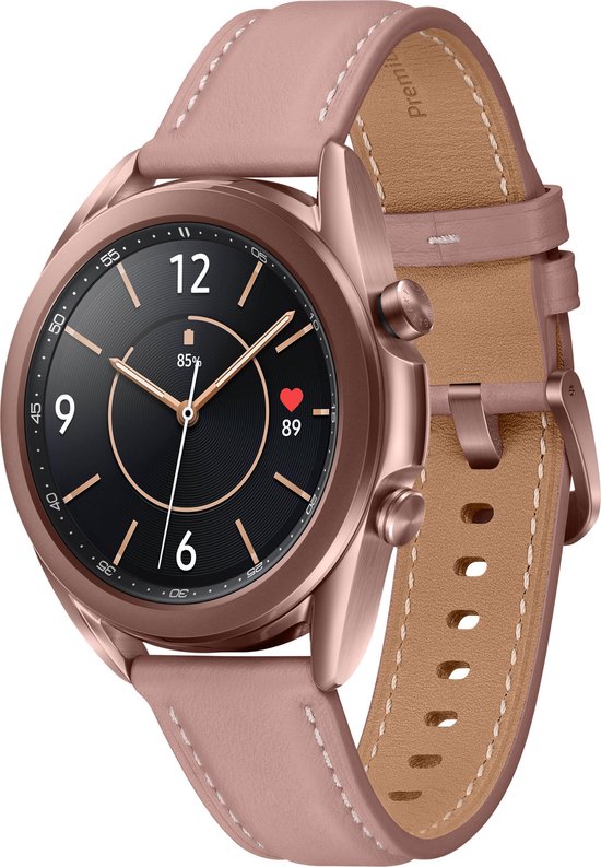 Samsung Galaxy Watch3 - Smartwatch dames - Stainless Steel - 41mm - Brons