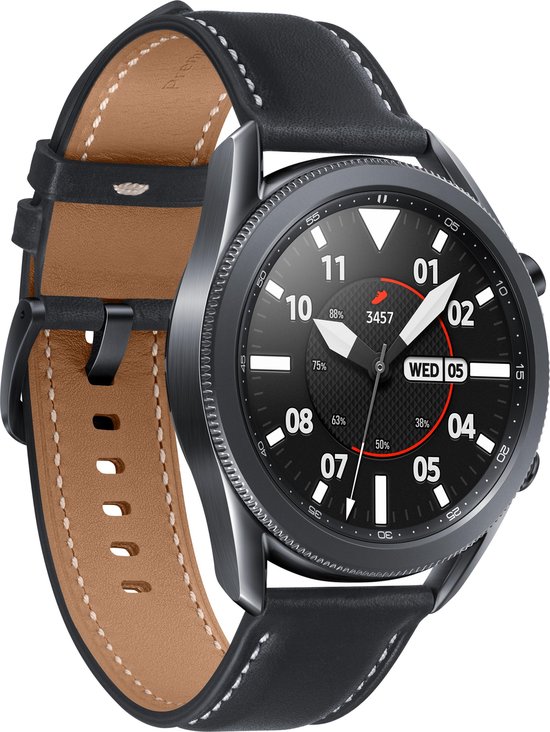 Samsung Galaxy Watch3 - Smartwatch heren - Stainless Steel - 4G - 45mm - Zwart