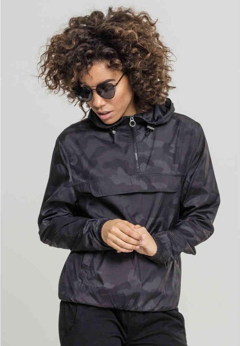 Urban Classics Camo Pullover Jas M Zwart