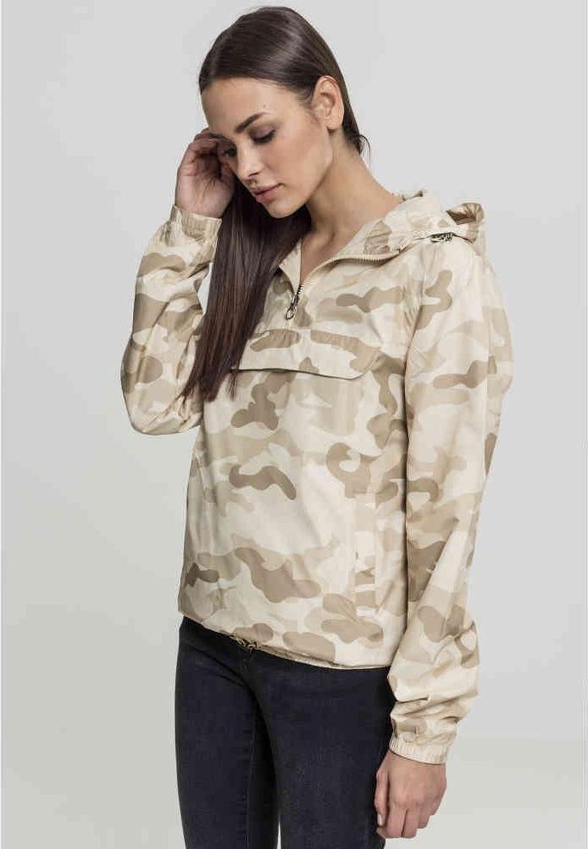 Urban Classics Pullover Jas -XS- Camo Beige