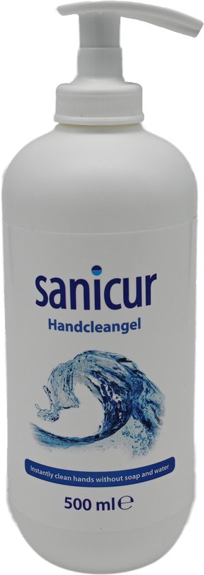 6 x Sanicur Handgel 500ml - alcohol gel