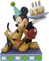 Enesco - Disney Pluto & Mickey Birthday Figurine