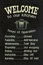Wandbord - Welcome To Our Kitchen