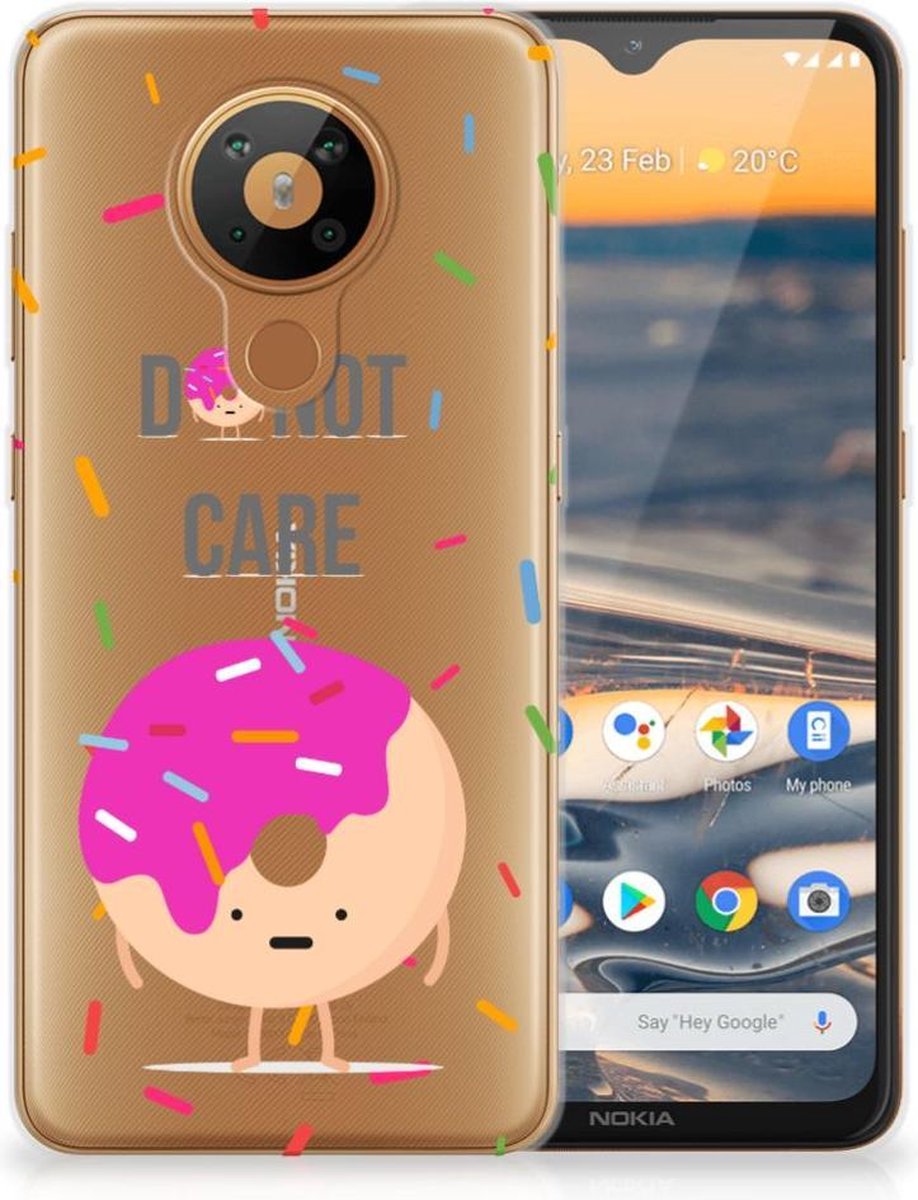 Nokia 5.3 Siliconen Case Donut Roze