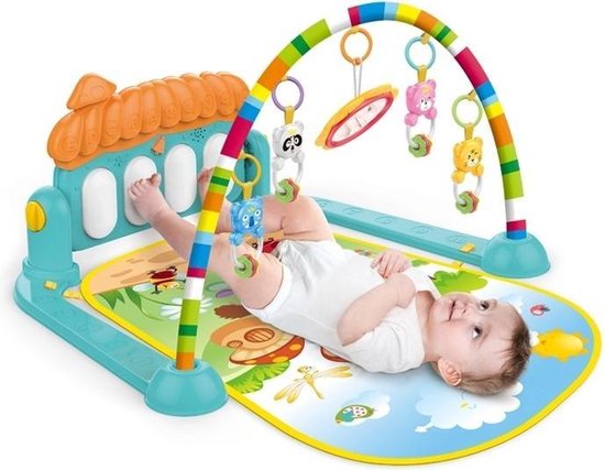 Multifunctionele babygym met piano – Baby speelkleed met boog – Speelmat  voor kind –... | bol