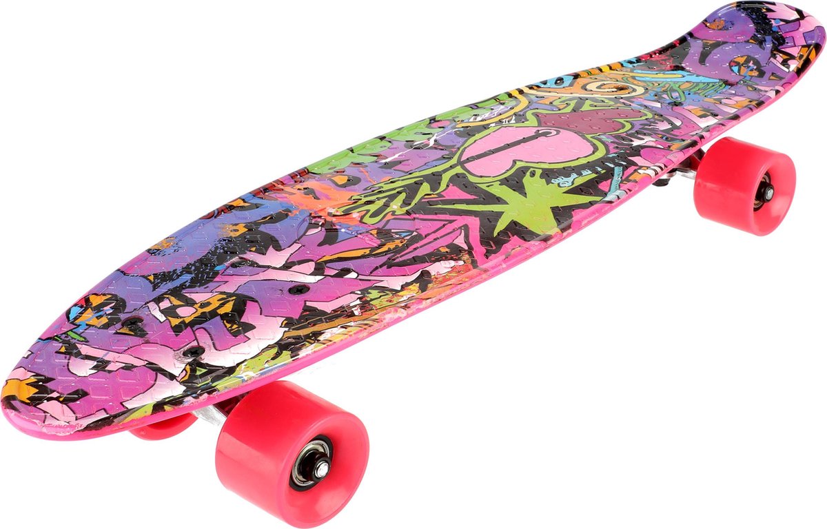 Pennyboard - Skateboard Graffiti paars | bol.com