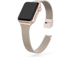 Applewatch Milanees Horloge Band - Champagne Goud 38/40 MM Milanese Gesp Armband Voor Apple Watch Series 1/2/3/4/5/6/se