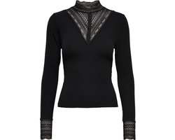 ONLY - ONLTILDE L/S HIGH NECK LACE TOP JRS Dames Top