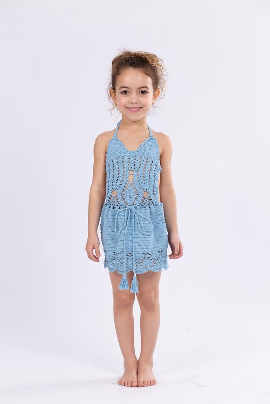 Our Little Pearls Gehaakte strand jurk voor kinderen, Our Little Pearls  Crochet... | bol.com