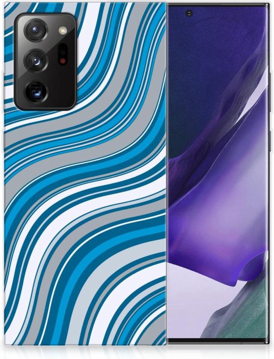 Samsung Galaxy Note20 Ultra TPU bumper Waves Blue