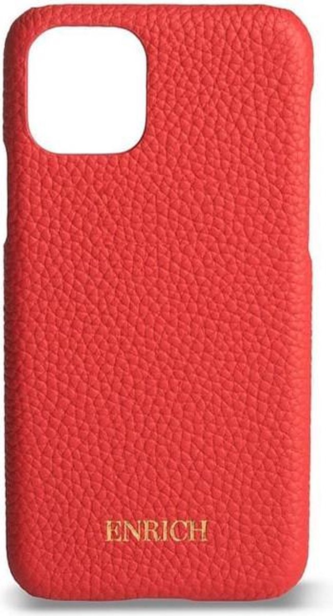 iPhone 11 Pro Max hoesje Red Carpet - Rood Leer - Telefoonhoesje - Back Cover - Phone case