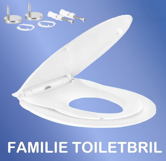 WC bril met verkleiner - Toiletbril zitverkleiner - Wit - Kinder |