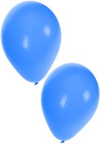 Blauwe ballonnen 50 stuks | Ballonnen blauw voor lucht en helium