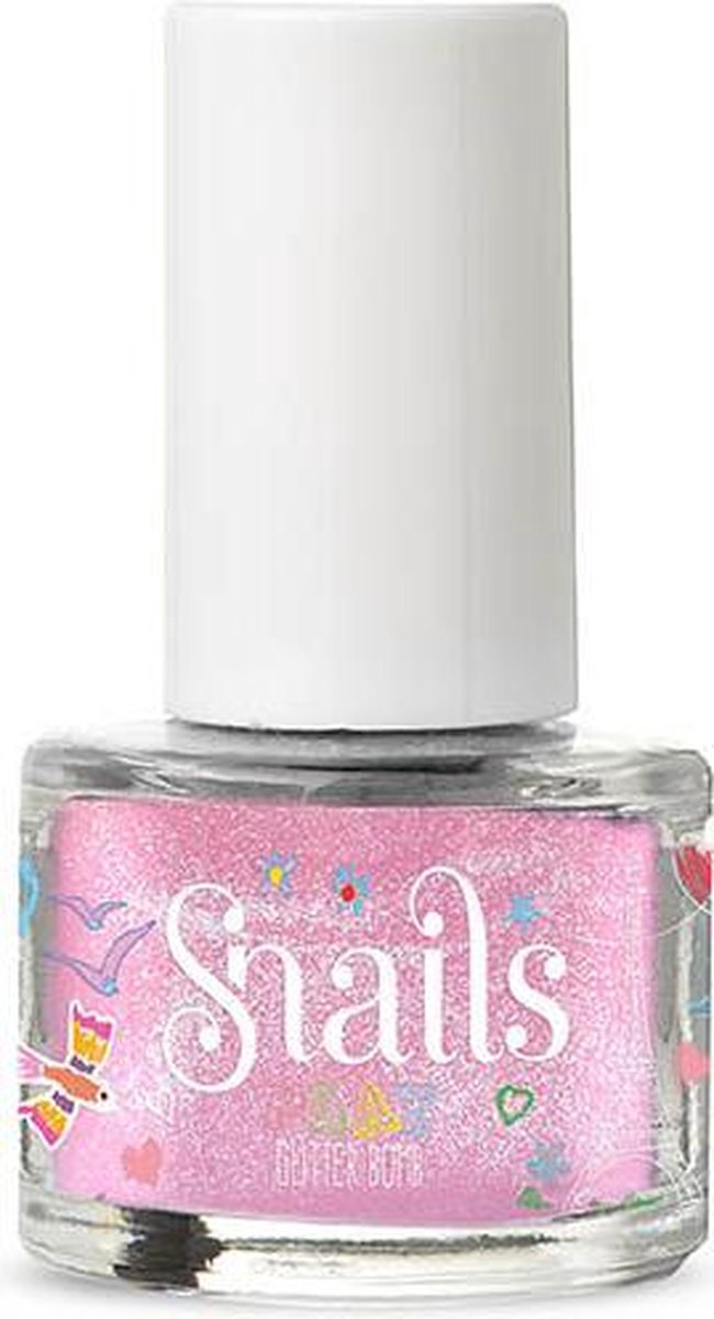 Kinderen Meisjes Nagellak Snails veilig afwasbaar - Snails Play Nagellak Glitter Bomb
