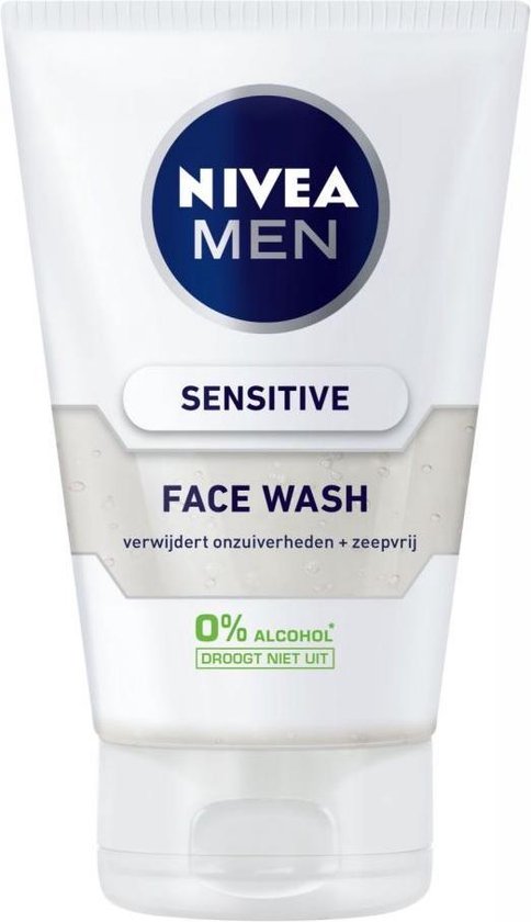 NIVEA MEN Sensitive Reinigingsgel - Face Wash - 100 ml