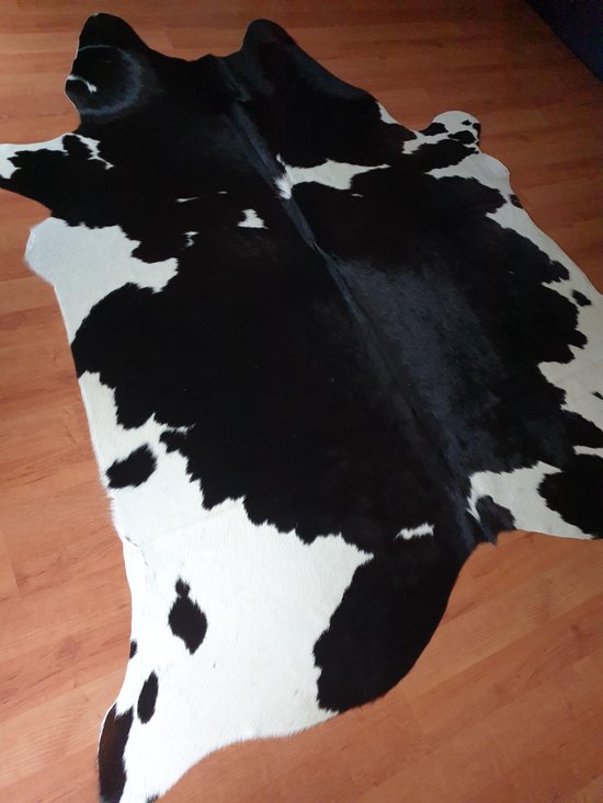 LINDIAN-STYLE Koeienhuid X.35 Koeien vloerkleed mat zwart/wit 220x200cm