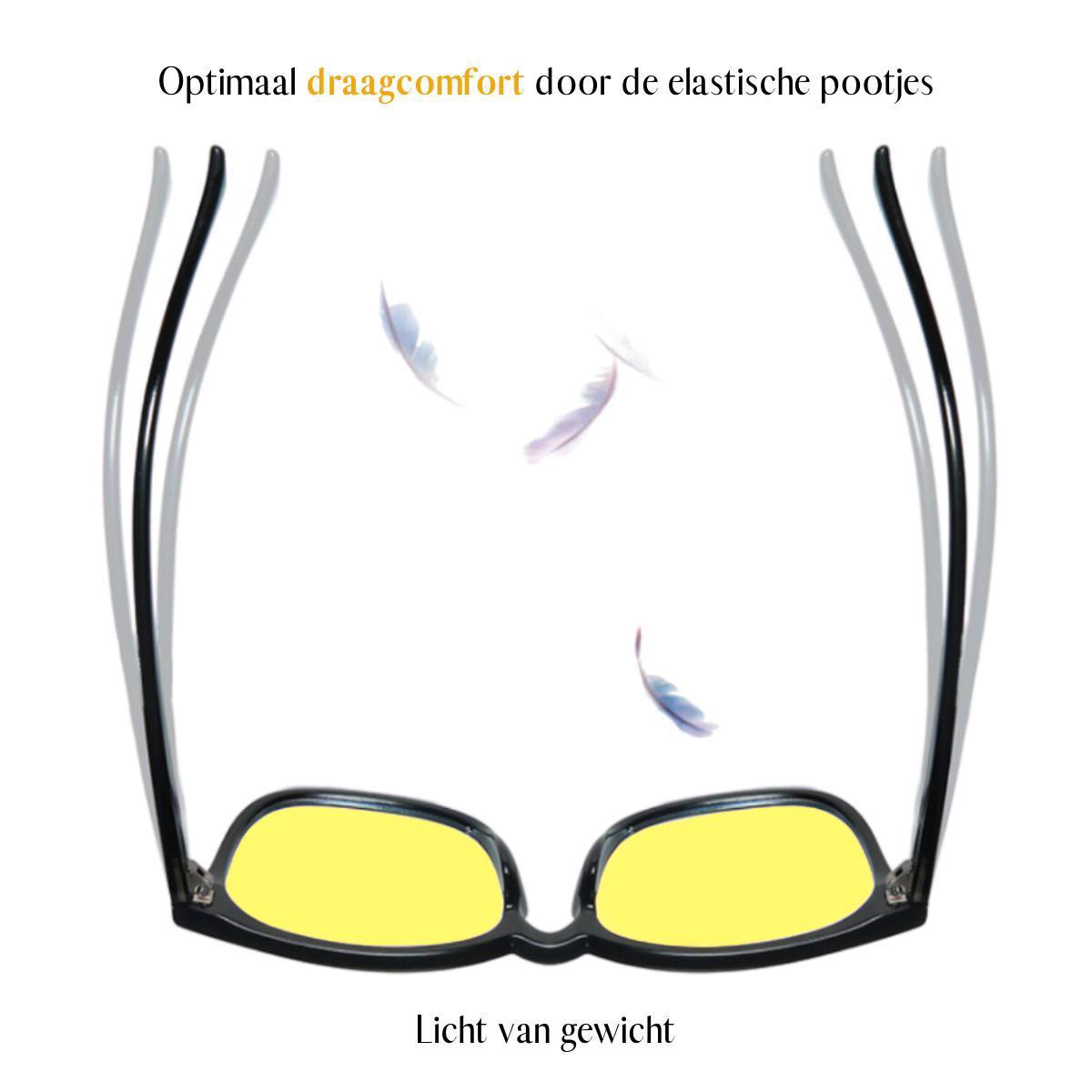 VAIVE Nachtbril – Geel/Oranje lenzen - Afbeelding 3