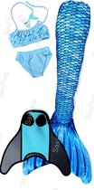 Zeemeermin staart set| Mermaid staart, Bikiniset en Monovin | Navy Waves maat 150