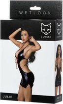 Glossy Shiny Wetlook dress - XL