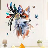 vos wolf Nordic stijl muur sticker