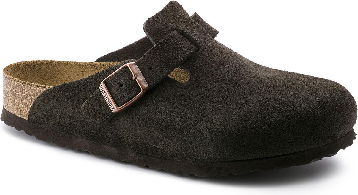 Birkenstock Boston VL WB Narrow Unisex Clogs Mocca Bruin