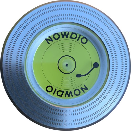 Nowdio puck Argent - Masse à pression pour tourne-disque - Pince à