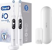 Bol.com Oral-B iO 7n - Elektrische Tandenborstels Duoverpakking - Wit aanbieding