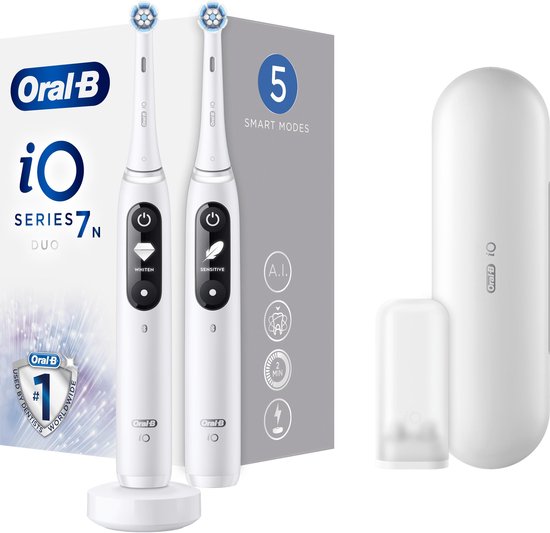 Evalueerbaar Voor u meester Oral-B iO 7n - Elektrische Tandenborstels Duoverpakking - Wit | bol.com