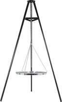 La Hacienda Driepoot BBQ met Grillrooster (172 cm) - Accessoire voor Vuurschaal en Kampvuur - Rooster Ø65 cm