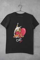 CAT MOM | Cadeau voor haar | Kat Shirt | Tee | Trendy | Grappig | Uniek | Katten Moeder | Vrouw Maat XL