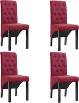 Eetkamerstoelen set 4 stuks (Incl LW anti kras viltjes) - Eetkamer stoelen - Extra stoelen voor huiskamer - Dineerstoelen – Tafelstoelen
