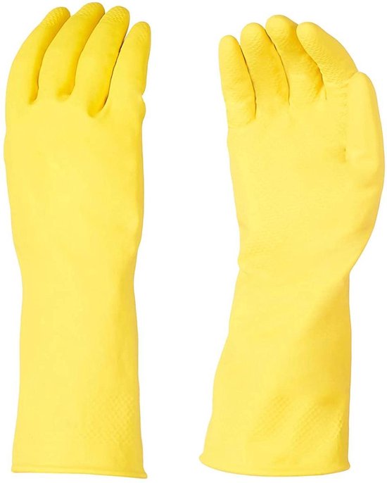 kool Octrooi verbergen GV8131-YEL-S herbruikbare rubberen handschoenen - Small - Geel | bol.com