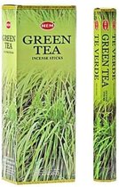 2 kokers - Wierook Green Tea - Green Tea Wierook - (HEM) - Groene Thee - Groen - Thee - Green Tea Wierookstokjes - Wierookstokjes Green Tea - Wierooksticks - Incense sticks - 20 stokjes per k