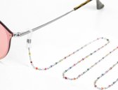 Petra's Sieradenwereld - (Zonne) Brillenkoordje RVS zilverkleurig gekleurd (67207)