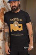 Protective Dad T-Shirt Maat M | Wilde Westen | grappig | cadeau | verjaardag | carnaval | Heren kado Mannen | Vaderdag | Vader Papa | Alibi Shovel