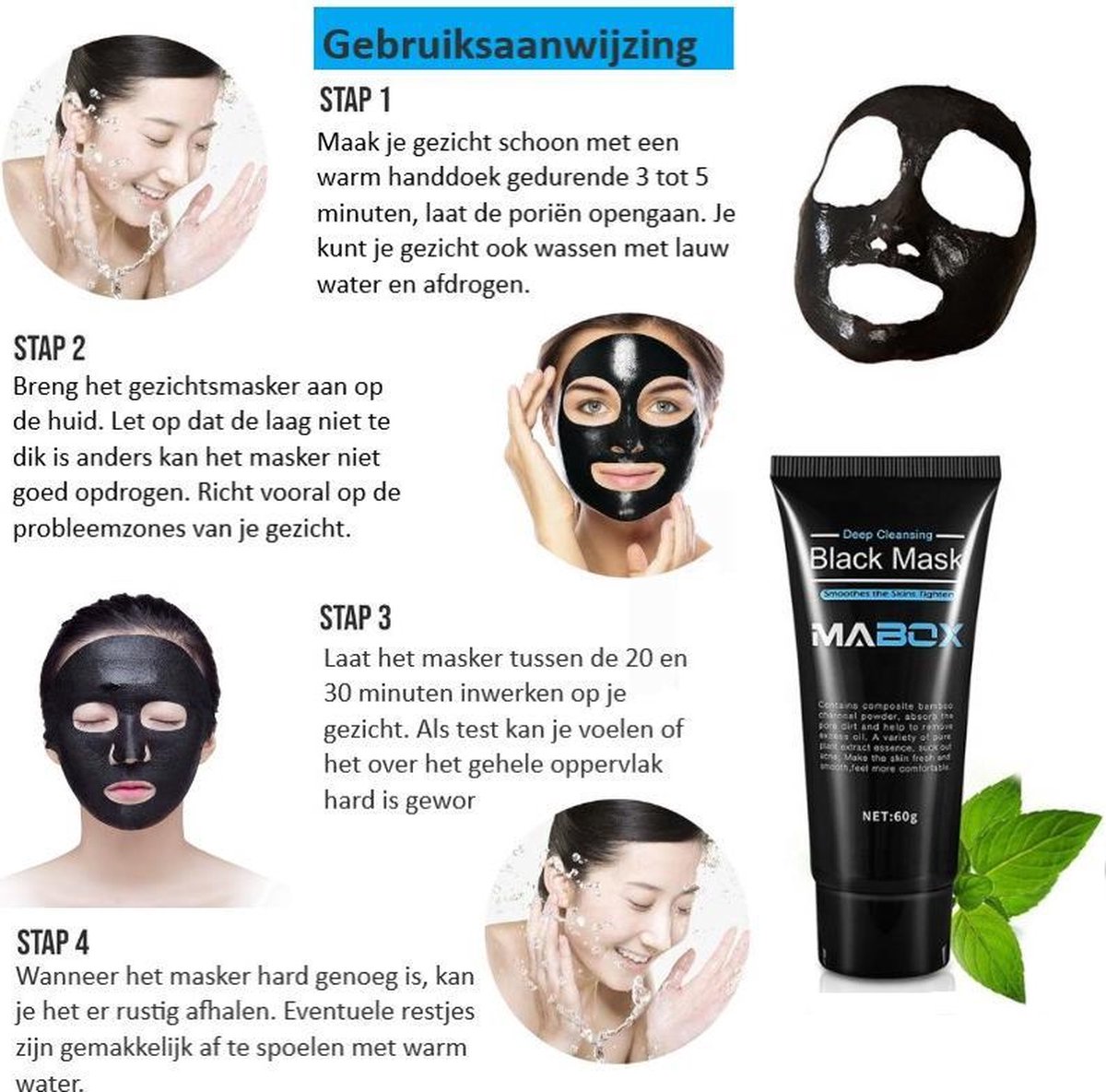 Black Head Peel off Mask - Verzorgend gezichtsmasker - Mee-Eters - Acne  en... | bol.com