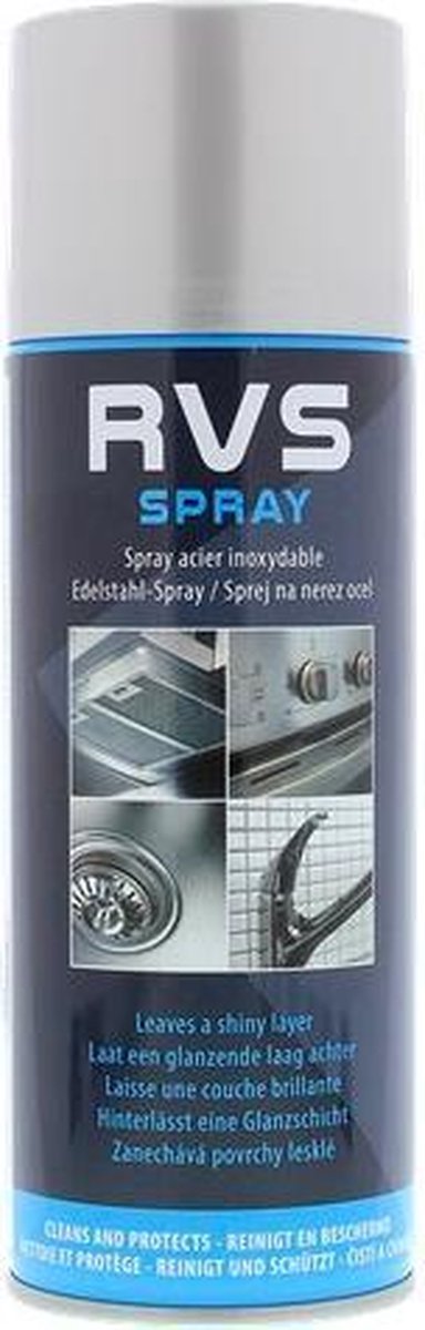 Rvs-spray - Reinigt en beschermt - 400 ml | bol
