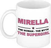 Mirella The woman, The myth the supergirl cadeau koffie mok / thee beker 300 ml