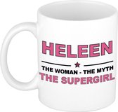 Heleen The woman, The myth the supergirl cadeau koffie mok / thee beker 300 ml