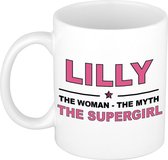 Lilly The woman, The myth the supergirl cadeau koffie mok / thee beker 300 ml